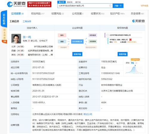 字節跳動拓展經營范圍 加碼線上硬件與計算機軟硬件的戰略布局